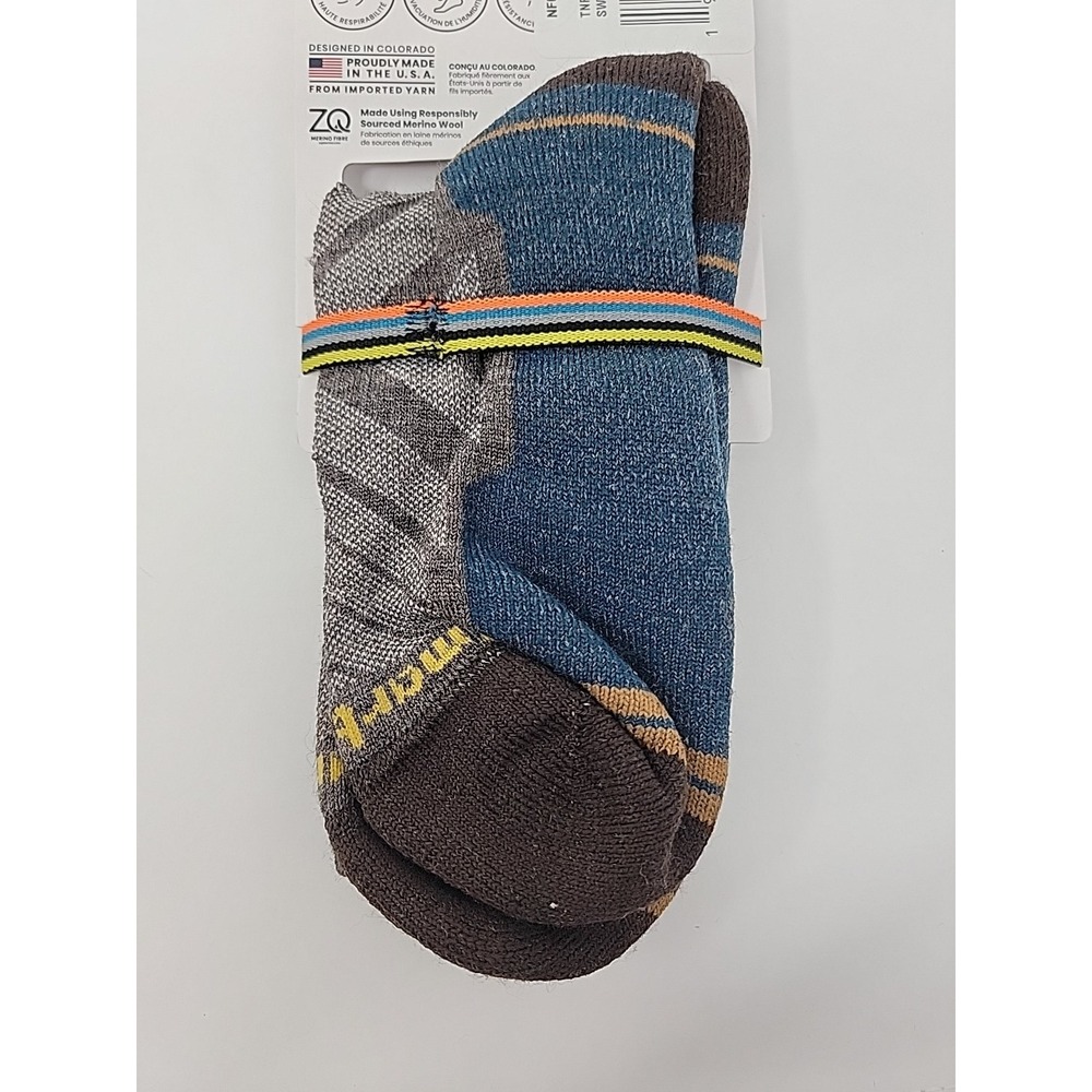 NWT Smartwool Hike Womens Taupe Print Mid Crew Socks Medium M - Picture 7 of 7